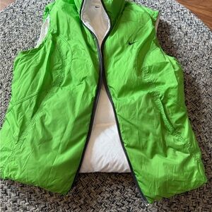 Nike Lime Green Quilted Vest